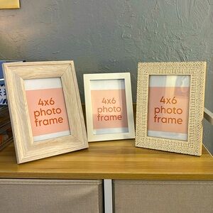 Set of (3) 4x6 Picture Frames